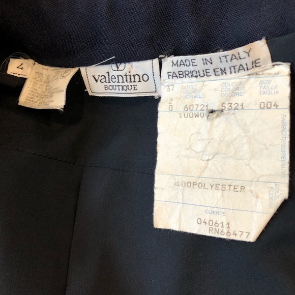 ❌SOLD❌ Valentino Boutique Vintage Blazer NavyBlue - Picture 8 of 8